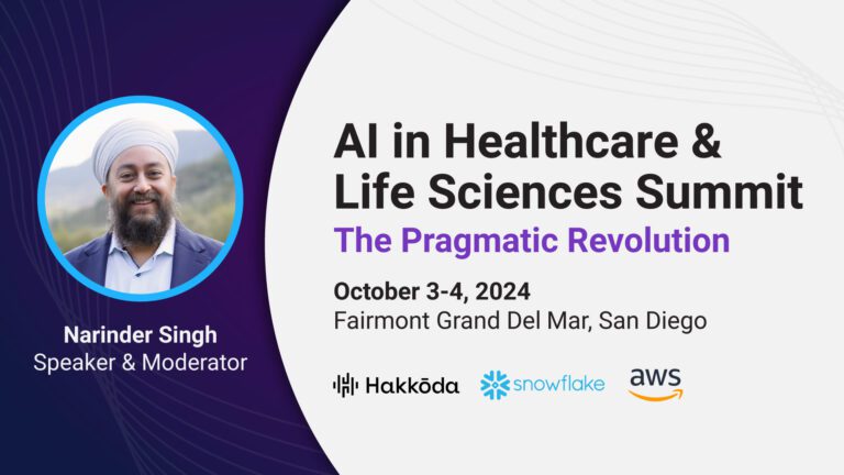 Narinder Singh to Speak at AI in Healthcare and Life Sciences Leadership Summit